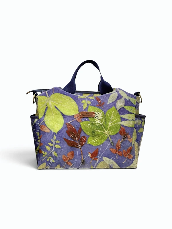 SENTE SERIES - Tas Ecoprint Kanvas dan Kulit Handmade BOGOR